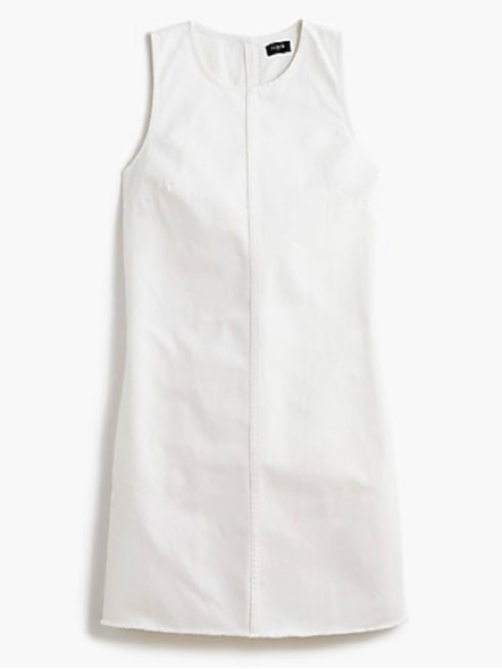 J. Crew White Sleeveless Shift Dress